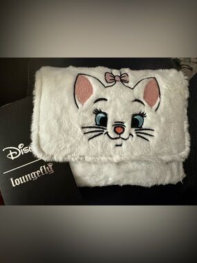 Loungefly Disney The Aristocats Marie Fuzzy Mini Flap Wallet - NWT